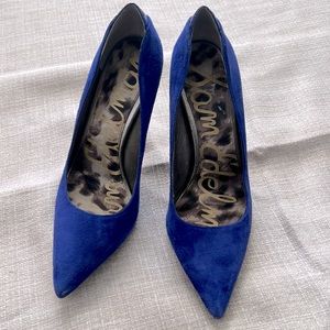 Sam Edelman 7.5 blue suede pumps